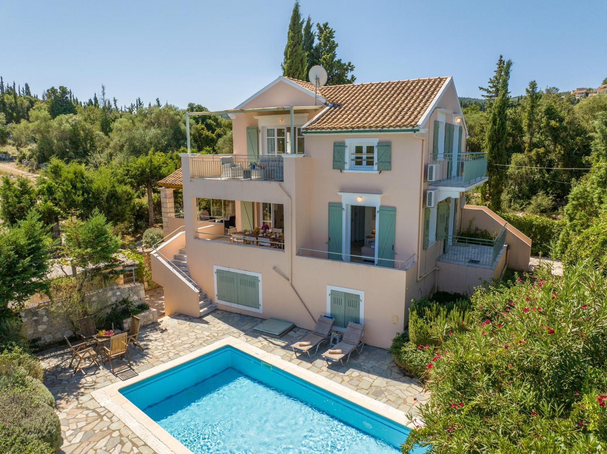 הוילה Tselendáta Garden House, Up To 8Px 1Km From Fiskardo מראה חיצוני תמונה